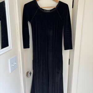 Sonia Rykiel Black Velvet Maxi Dress - S